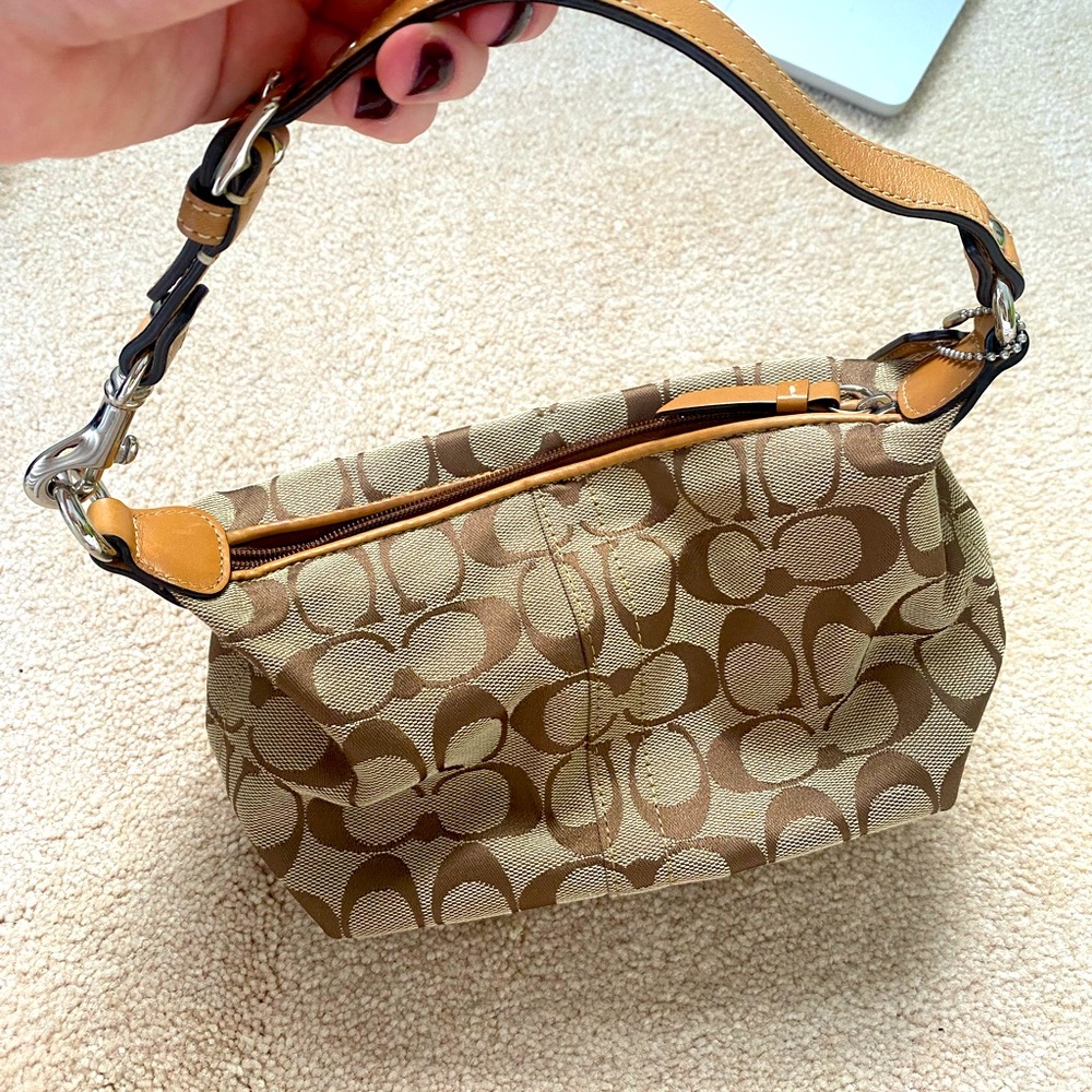 Coach Monogram Shoulder Bag Y2K Early 2000 Vintage NEW